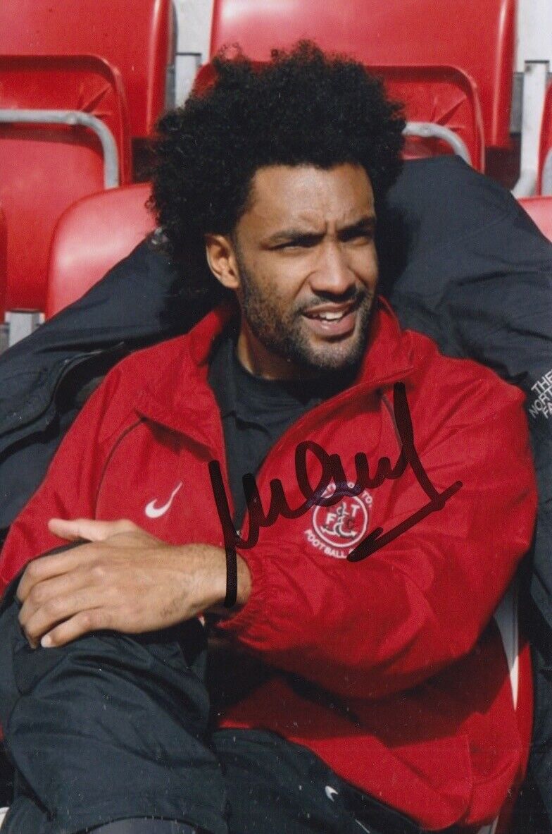 YOUL MAWENE HAND SIGNED 6X4 Photo Poster painting FLEETWOOD TOWN FOOTBALL AUTOGRAPH