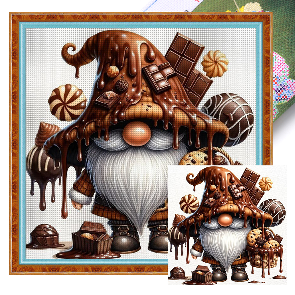 Chocolate Tree Spirit Full 11CT Pre-stamped Canvas(40*40cm) Cross Stitch