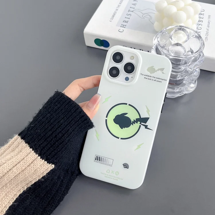 Pokemon Pikachu Gengar Laser Phone Case For Iphone weebmemes