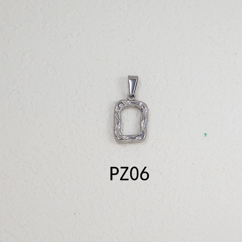 1 Piece 304 Stainless Steel Solid Color Pendant