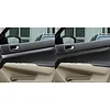 NVCNX Real Carbon Fiber Front Rear Door Inner Panel Decal Strip Cover Trim Soft Sticker Car Interior Accessories for Infiniti G37 2008-2013, for G35 2007-2008, for G25 2011-2012 Sedan 8PCs Black A