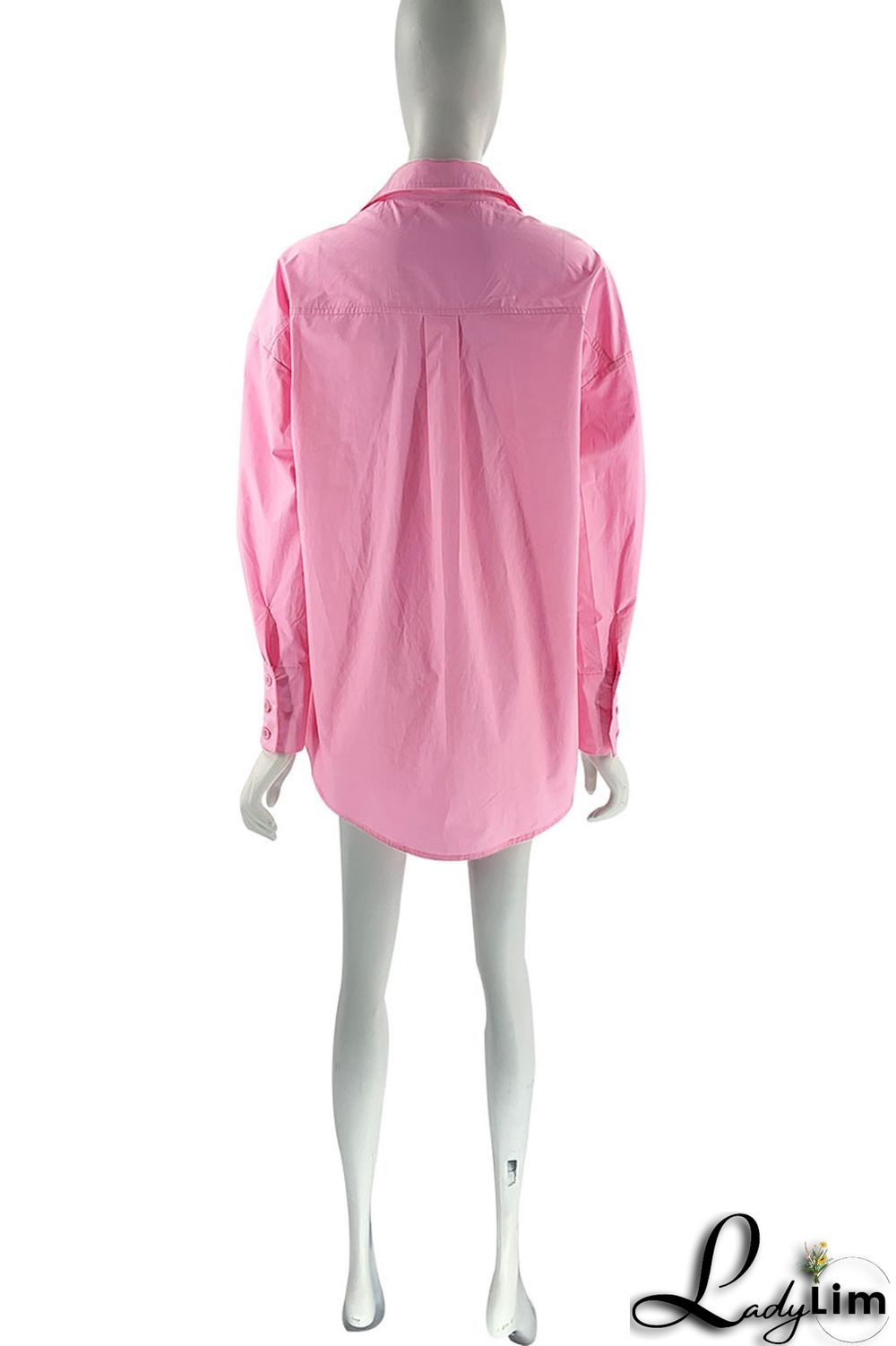 Orange Casual Solid Patchwork Buckle Turndown Collar Long Sleeve Two Pieces