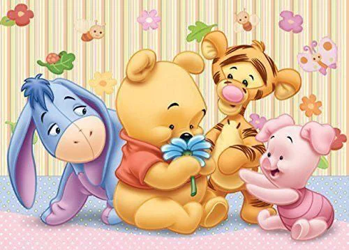 Winnie The Bear And Friends 60*40CM(Canvas) Full Round Drill Diamond Painting gbfke