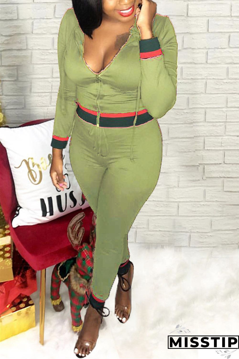 Black Casual Sportswear Long Sleeve Zipper Collar Regular Sleeve Regular Patchwork Two Pieces