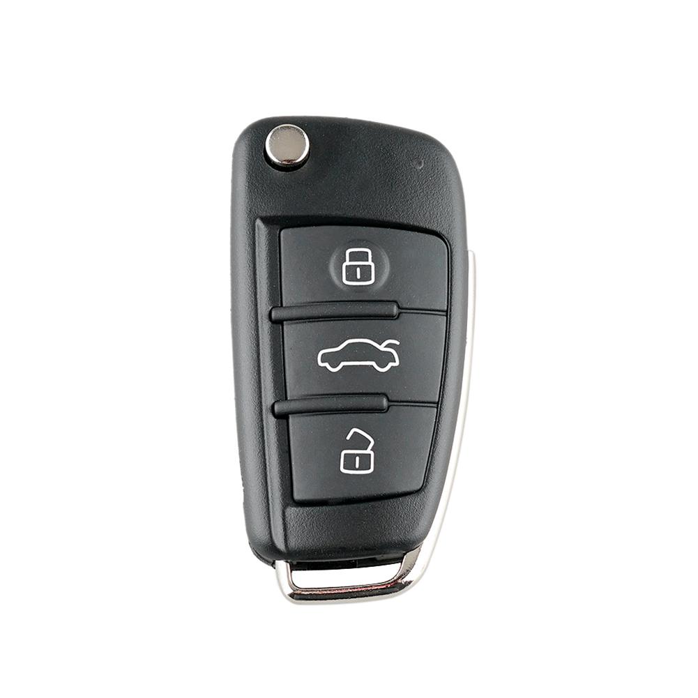 

Car Remote Key Shell 3 Button Flip Folding Key Case Blank for Audi A3 A4 A6, 501 Original