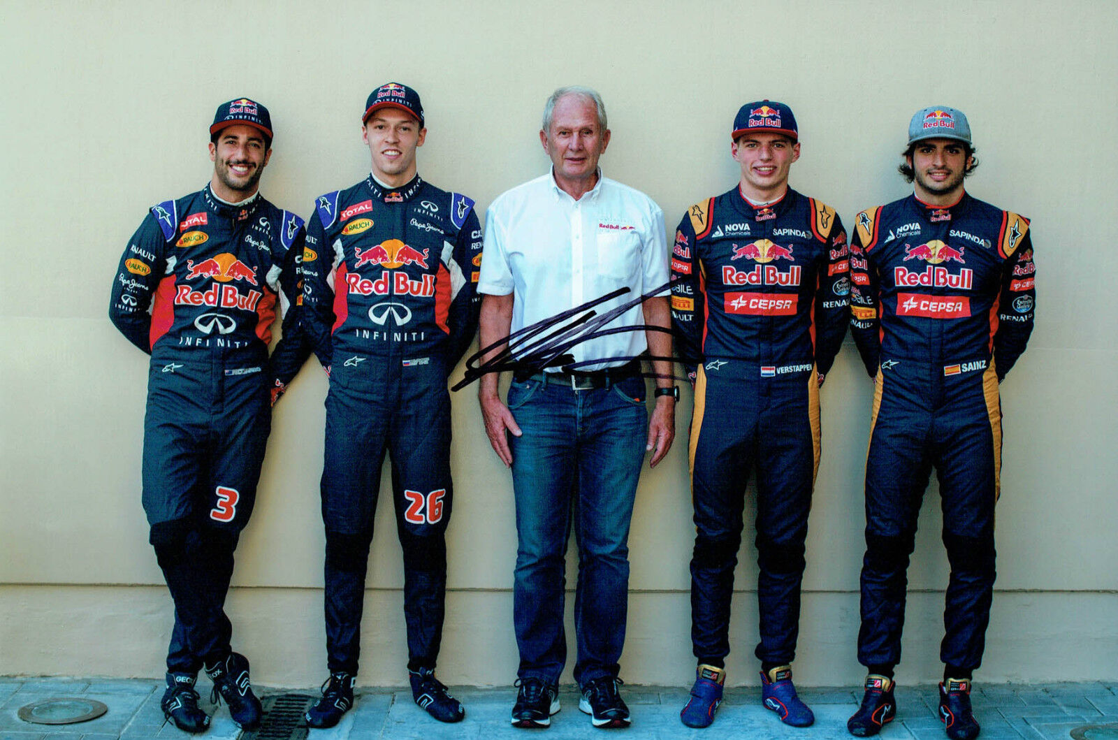 Helmut MARKO SIGNED Red Bull AUTOGRAPH 12x8 Photo Poster painting AFTAL COA