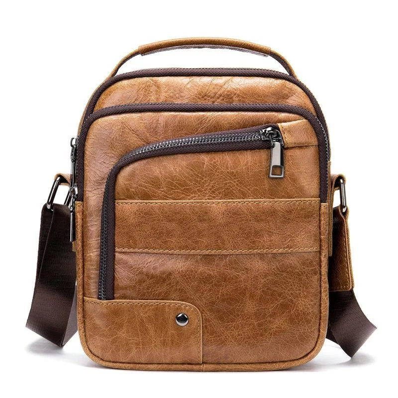 Unique Design Soft Leather Casual Shoulder Bag Durable Crossbody Bag