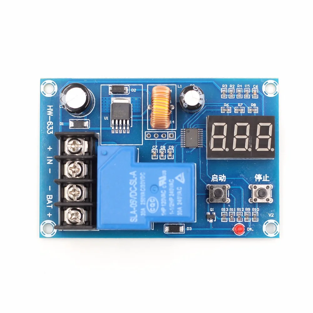 XH-M604 Battery Charge Control Module Digital display full power off protection switch power module XH-M604