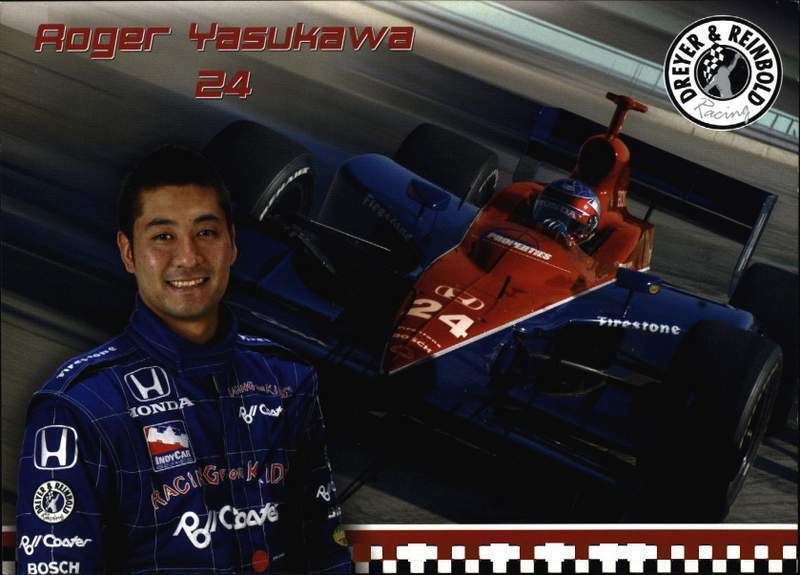 Roger Yasukawa signed IRL IndyCar Racing 8x10 Photo Poster painting W/Cert Autographed 01