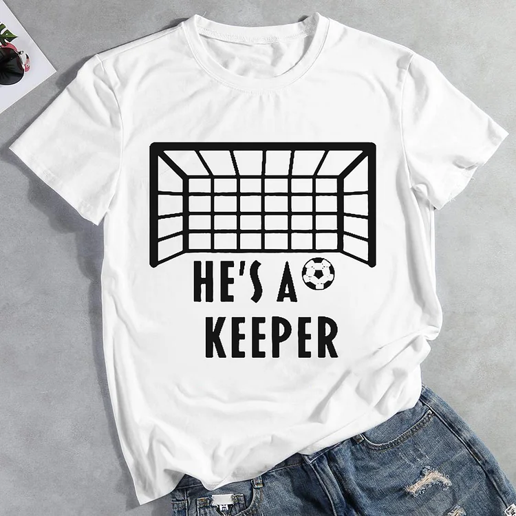 HE\\\'S A KEEPER Theme T-shirt-BSTC1293-Annaletters