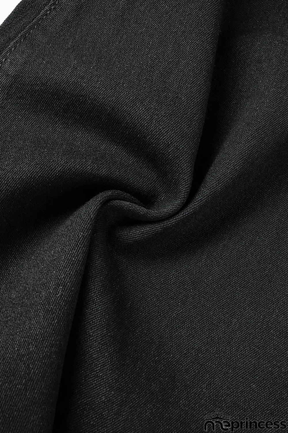 Black Casual Solid Ripped High Waist Boot Cut Denim Jeans