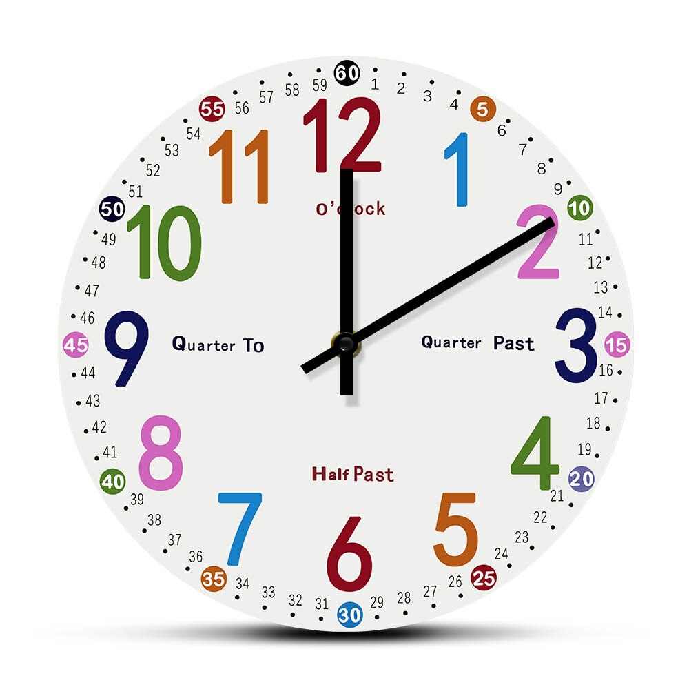

Children Learning - Frameless Acrylic Wall Clock, 501 Original