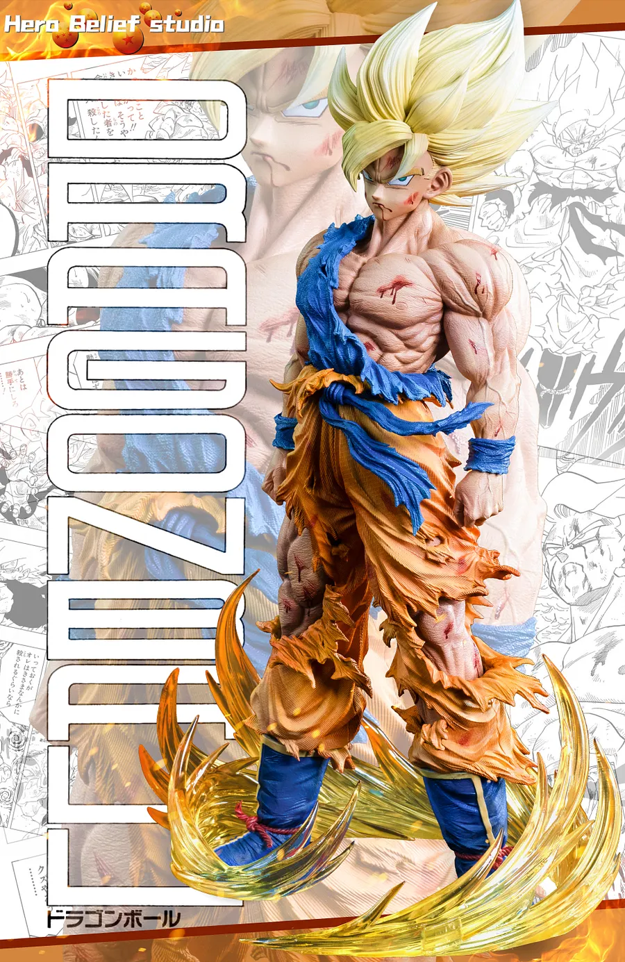 Pre-order-hero belief Dragon Ball Z Son Goku 1/6 1/4 Statue GK
