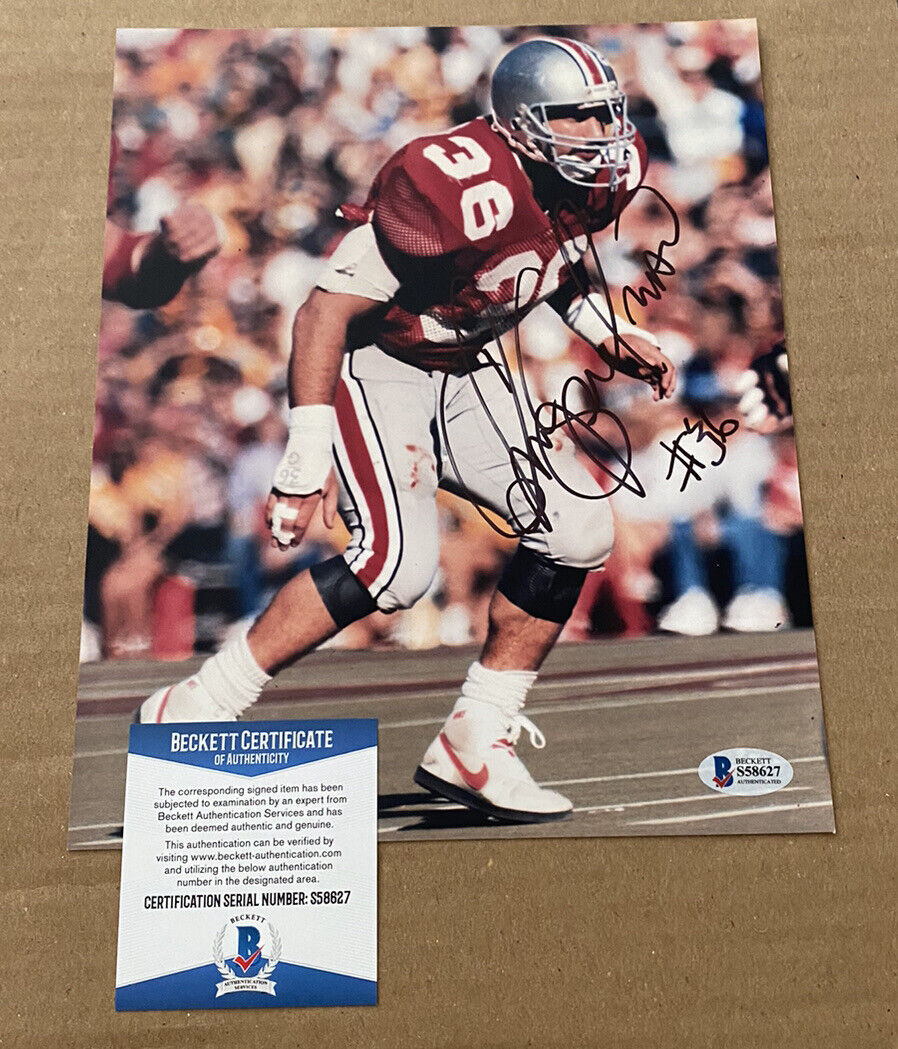 CHRIS SPIELMAN SIGNED OHIO STATE BUCKEYE 8X10 Photo Poster painting BECKETT CERTIFIED