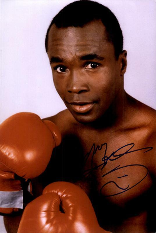 Sugar Ray Leonard authentic signed boxing 10x15 Photo Poster painting W/Cert Autographed 125-a