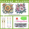 2 PCS Flower Butterfly - 5D DIY Pendant
