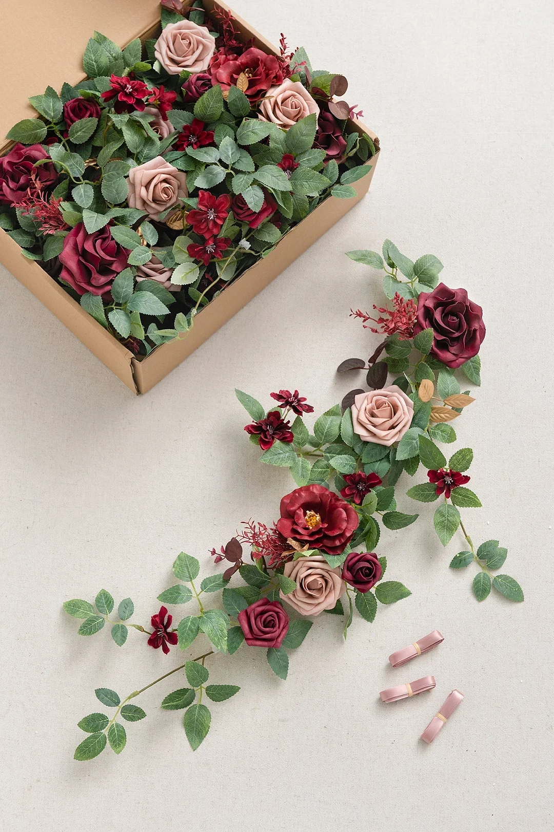 Lantern Floral Arrangements in Romantic Marsala