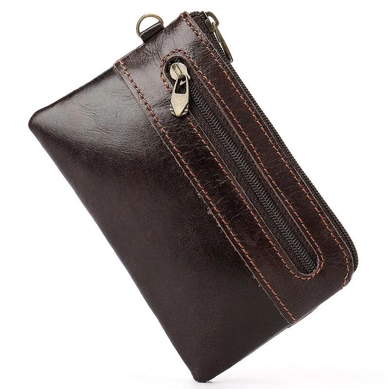 Vintage Leather Wallets Business Clutch Bags Card Holder