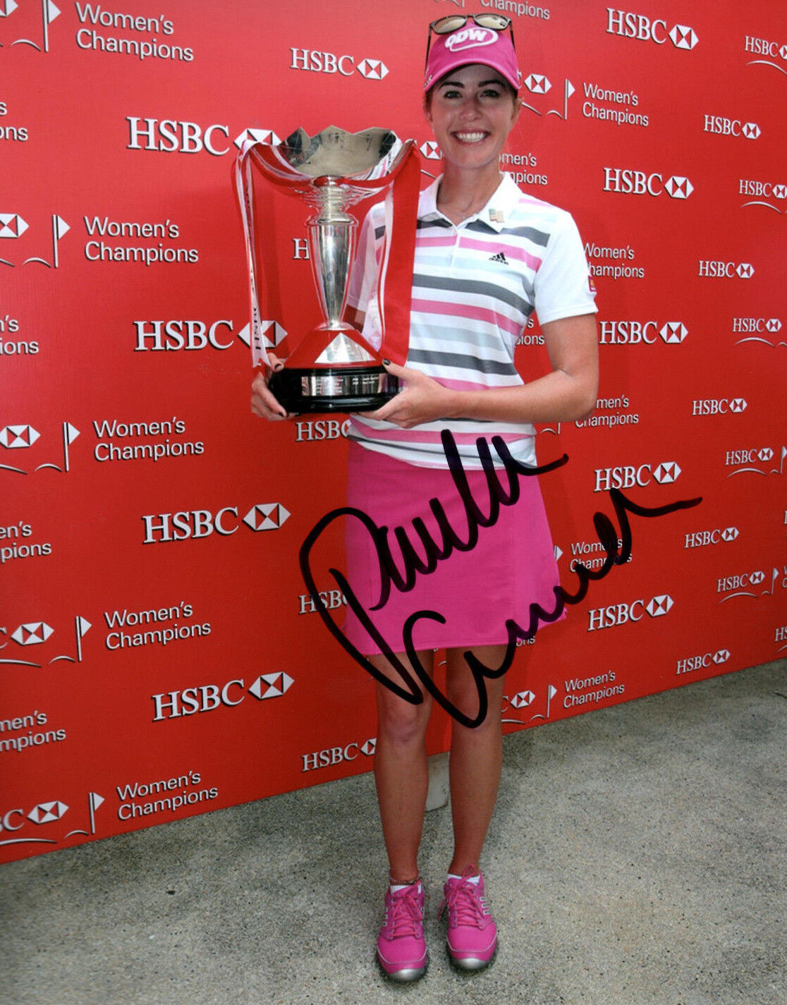 Paula Creamer LPGA star hand signed autographed 8x10 golf Photo Poster painting coa b