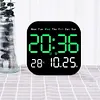 Digital Wall Clock LED Desk Alarm Clock Temperature/Date Display for Home Office