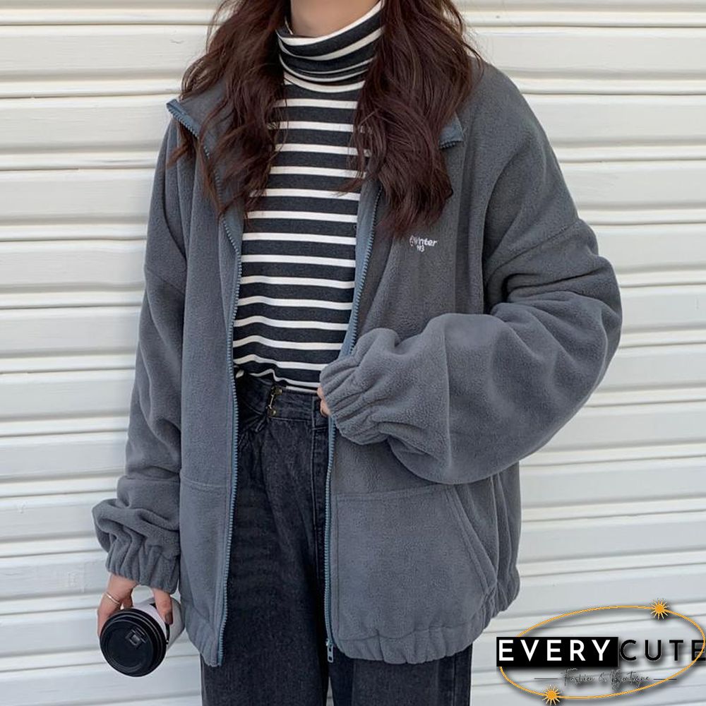 Harajuku Long Sleeve Oversized Hooded Sweatshirts Women Winter Vintage Clothes Woman Warm Thick Jacket Sweetshirt Zip Up Hoodies