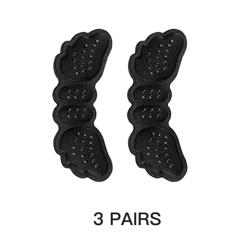 3 Pairs Women Heel Pads Insoles for Shoes Peds High Heels Adjust Size Adhesive Liner Protector Sticker Pain Relief Foot Care