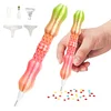 3D-Druck, Farb-Kreuzstich, Diamant-Strassperlenpfl&uuml;cker mit 5 Ersatzk&ouml;pfen, Diamant-Malstift, Bohrer, Perlenstifte f&uuml;r DIY-Basteln (1)