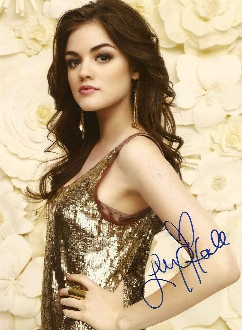 ACTRESS and SINGER Lucy Hale autograph, In-Person signed Photo Poster painting