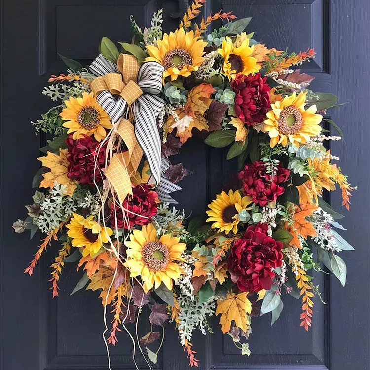 🌻Sunflower Wreath-Country French Wreath