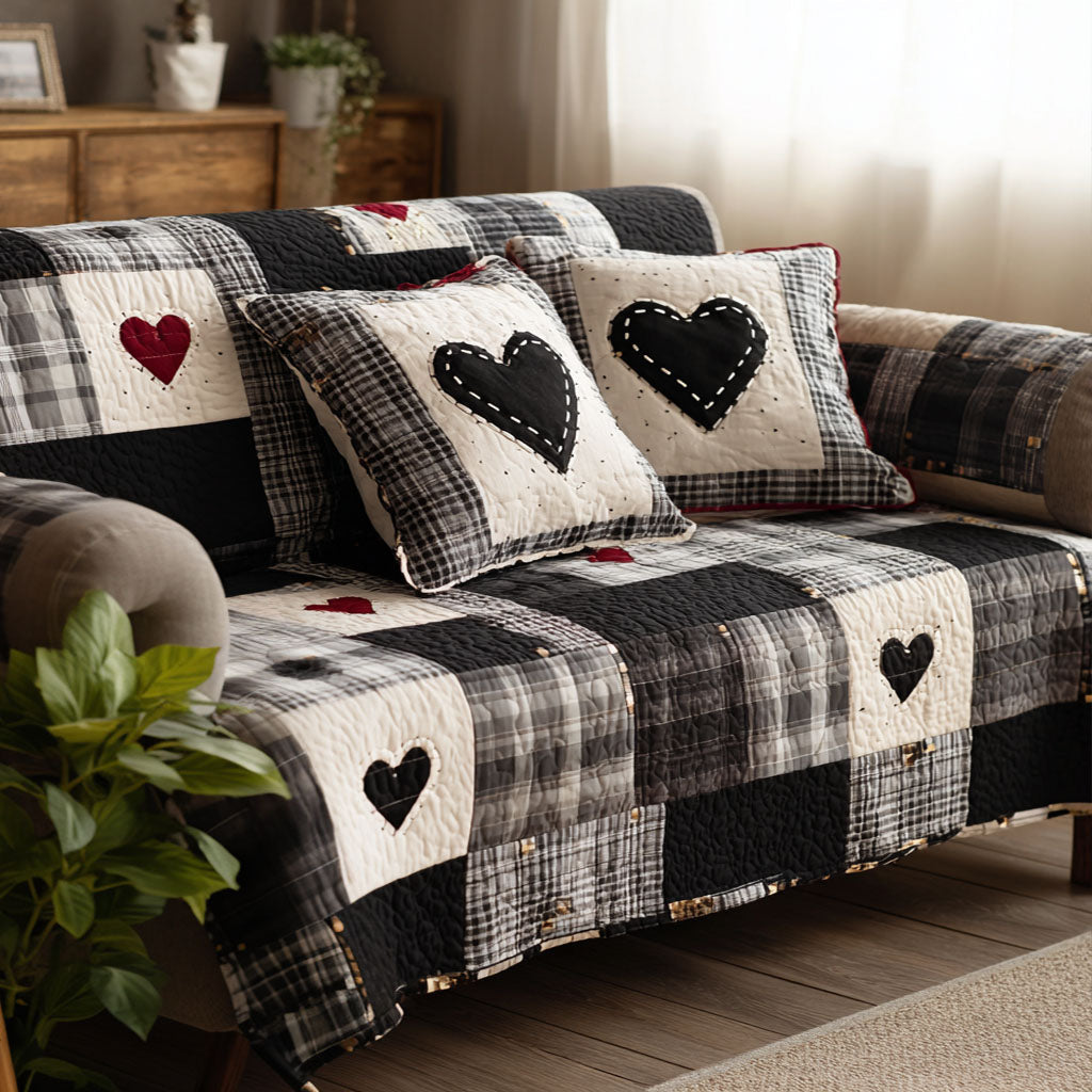 Heartfelt Home Quilted Sofa Cover NCU0NT11879 everthome