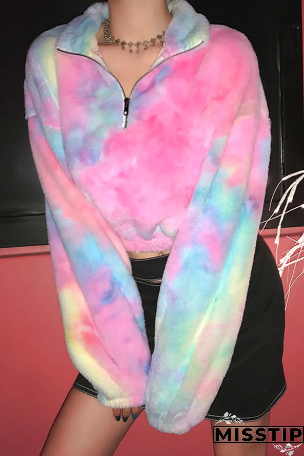Rainbow Stylish Loose Wild Sweater