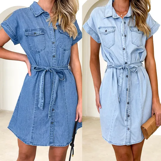 best denim dresses for older ladies over 50 Denim Dresses & Skirts For Mature Older Ladies Over 40, 50, 60, 70
