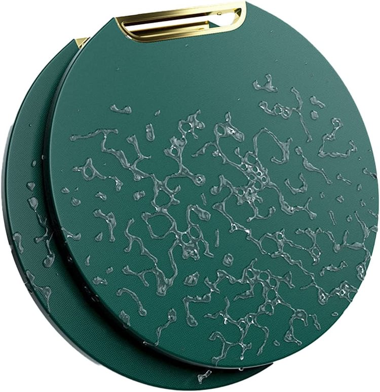 Cutting Board, Antibacterial, Heat Resistant, Boiling, Handle, Round Chopping Board, Round, Storage, Space Saving, Dishwasher Safe, Large, Green, Boiling and Disinfecting Chopping Board (Green)