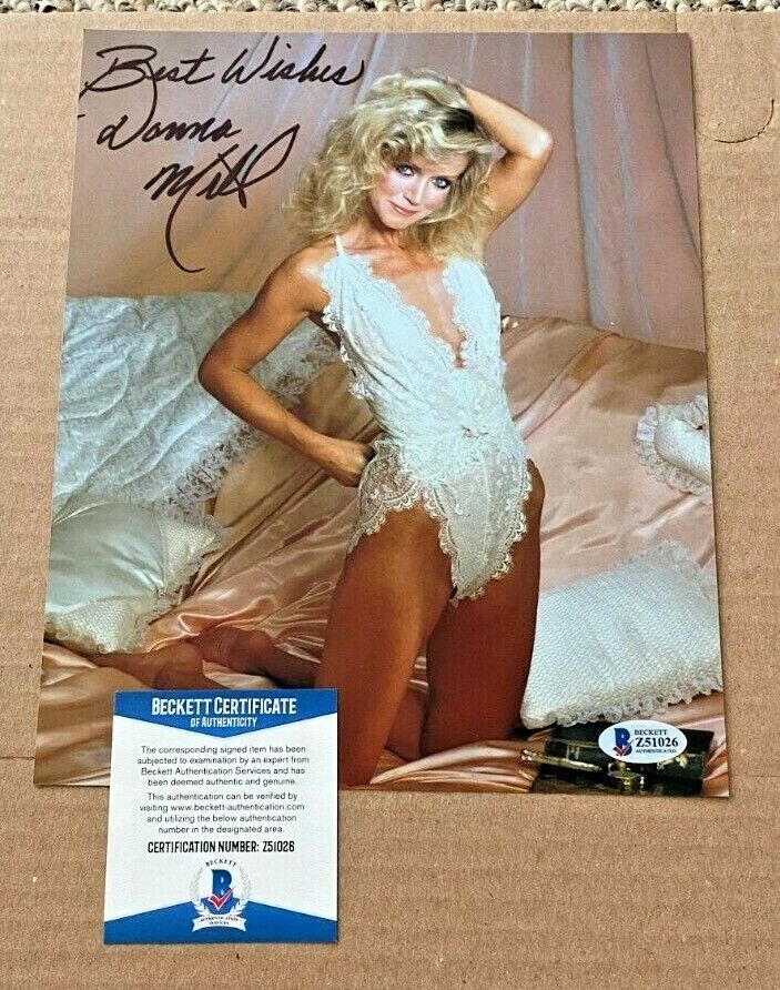 DONNA MILLS SIGNED SEXY 8X10 Photo Poster painting BECKETT CERTIFIED #3