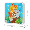DIY Kitten Special Shape Diamond Painting Clock