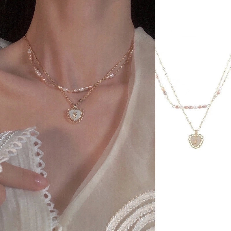 Casual Minimalist Flower Bow Knot Titanium Steel Plating Inlay Zircon Necklace