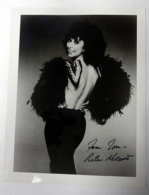 RITA MORENO Autographed Photo Poster painting Stage Film TV ACTRESS Singer DANCER EGOT PC1319