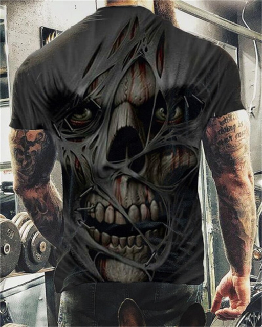 

Skull - 3D Printed Men T Shirt, Xl, 501 Original