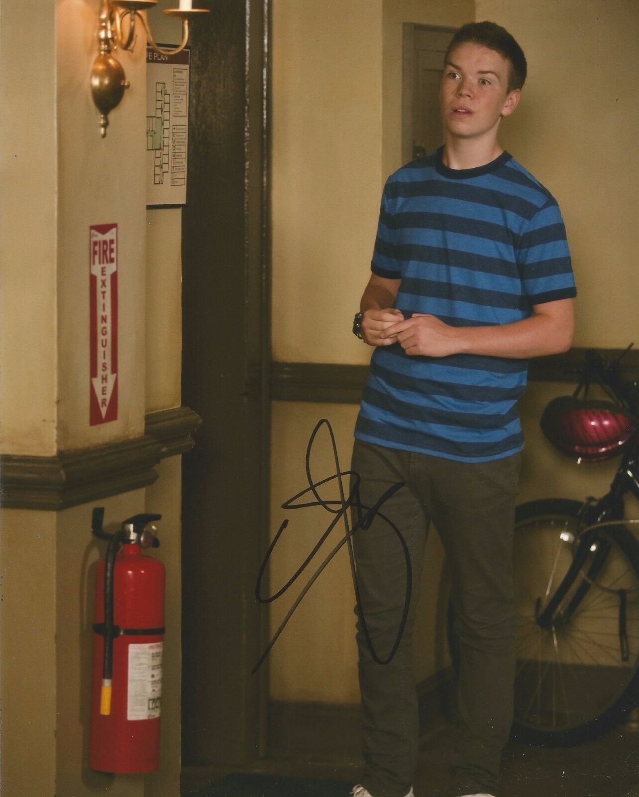 Will Poulter Signed We're The Millers 10x8 Photo Poster painting AFTAL