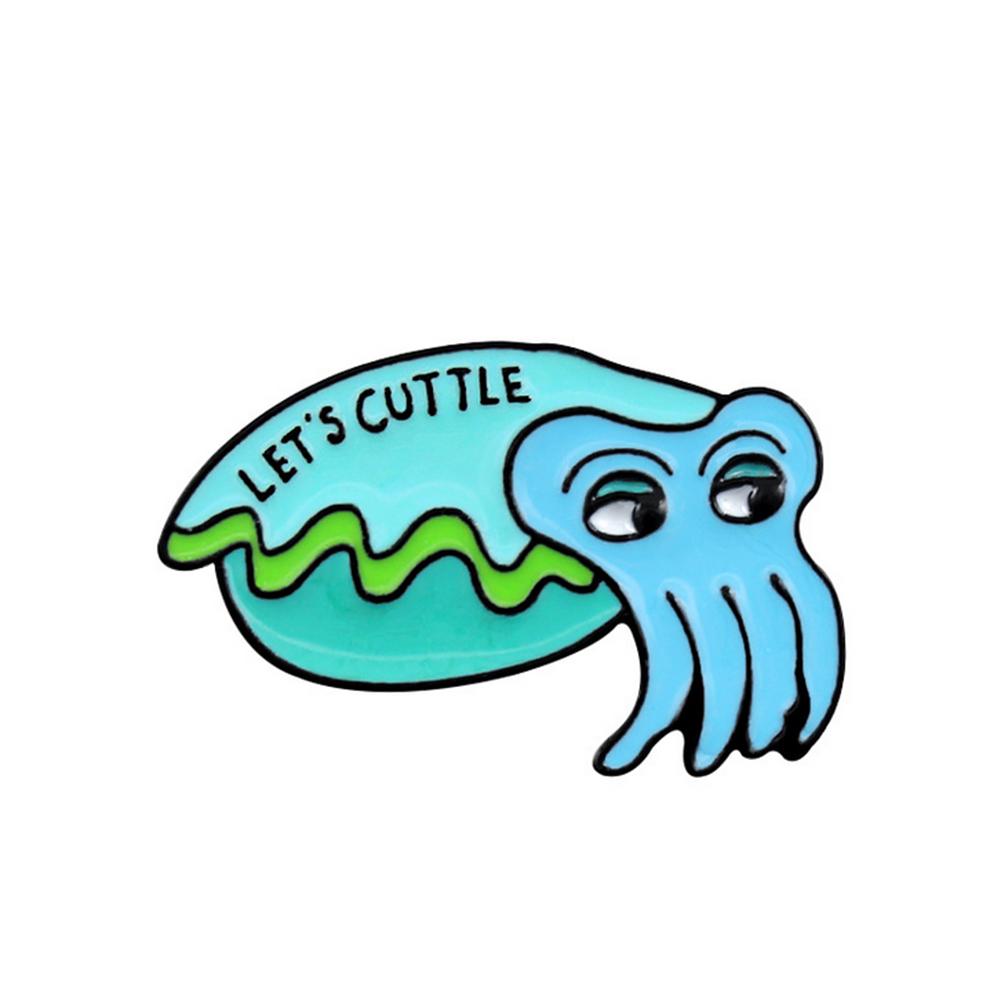 

Creative Cuttlefish Brooches Badge Sea Animal Pins Jacket Ornament Jewelry, Style 3, 501 Original