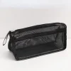 Simple Plain Color Large Capacity 2 Layers Mesh Pens Storage Bag Student Office Stationery