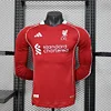 2025/2026 Player Version Long Sleeve Liverpool Home Football Shirt 1:1 Thai Quality