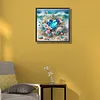 Blue Heart- Round AB Drills Diamond Painting(35x35cm)