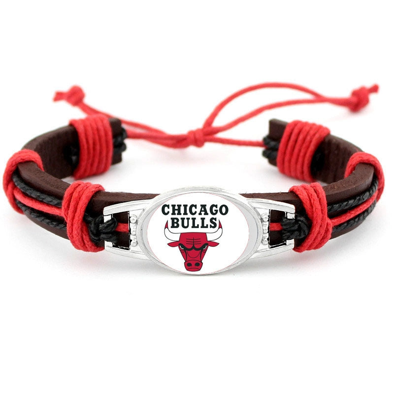 NBAA American Professional Basketball League National Basketball Association Leather Bracelet