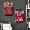 2PCS Warning - Metal Tin Signs Set(8*12Inch/12*16Inch)