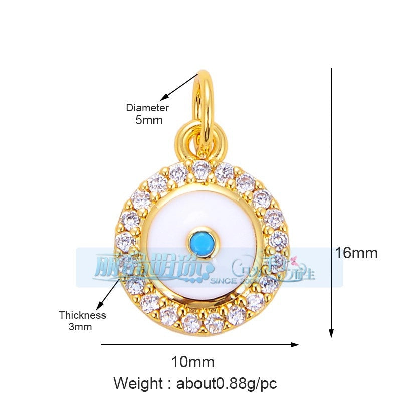 1 Piece Copper Devil’s Eye Pendant Jewelry Accessories