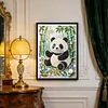 Gr&uuml;ner Panda DIY, teilweise Diamantperlen-Malerei-Kunstsets, 30x40cm, Spezialform-Perlengem&auml;lde, Bildkunst, Bastelarbeiten f&uuml;r Wanddekoration zu Hause