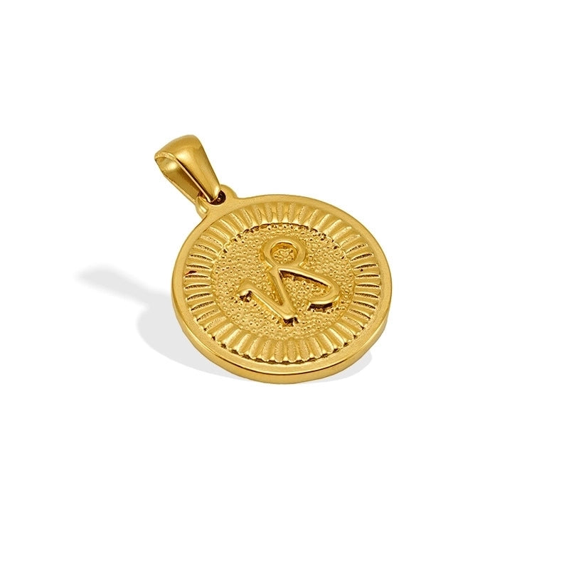 20mm 304 Stainless Steel 18K Gold Plated Constellation Pendant