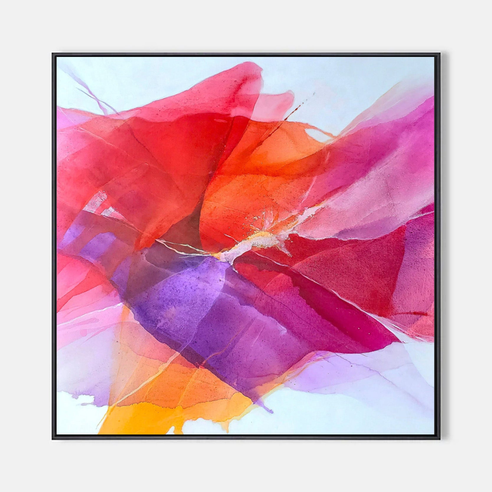 Arabelart AR1117 - Framed Canvas Art - Hand-Painted Masterpiece