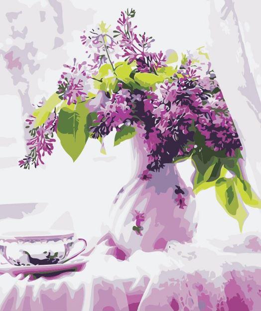 

Good Morning With Lilac – Paint By Numbers - 40*50CM, 501 Original
